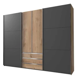 4-türiger Kleiderschrank mit Dreh- & Schiebetüren - Bafata Kleiderschränke|Schränke