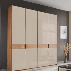 Sale 4-türiger Schlafzimmerschrank in Champagner - Angelina Kleiderschränke
