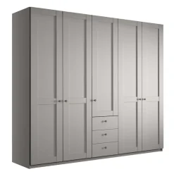 Best 5-türiger Schlafzimmer-Schrank in Hellgrau - Ridonna Kleiderschränke|Schränke