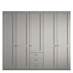 Best 5-türiger Schlafzimmer-Schrank in Hellgrau - Ridonna Kleiderschränke|Schränke