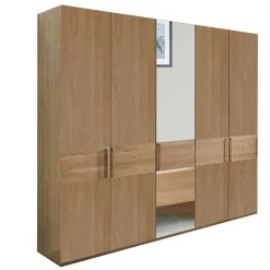 Best 5-türiger Schlafzimmerschrank in Eiche - Emdsiva Kleiderschränke|Schränke