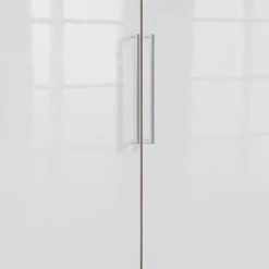 2-türiger Schlafzimmerschrank in Weiß Hochglanz - Grands Kleiderschränke