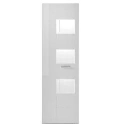 1-türiger Vitrinenschrank in Weiß Hochglanz - Timmona Vitrinen|Schränke