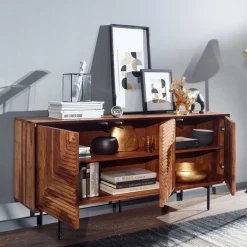 Best 3-türiges Designer Sideboard aus Massivholz - Madrino Sideboards