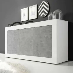 3-türiges Design-Sideboard in Beton Dekor - Narandu Sideboards