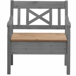 Sale Truhenbank mit Armlehnen Jytte aus Kiefernholz Sitzbank