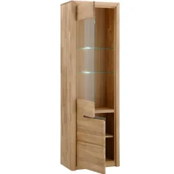 TV Anbauwand Croconia aus Wildeiche Massivholz (vierteilig) Wohnwände