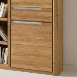 TV Anbauwand Croconia aus Wildeiche Massivholz (vierteilig) Wohnwände