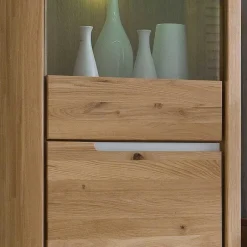 TV Anbauwand Croconia aus Wildeiche Massivholz (vierteilig) Wohnwände