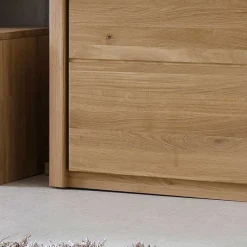 TV Anbauwand Croconia aus Wildeiche Massivholz (vierteilig) Wohnwände