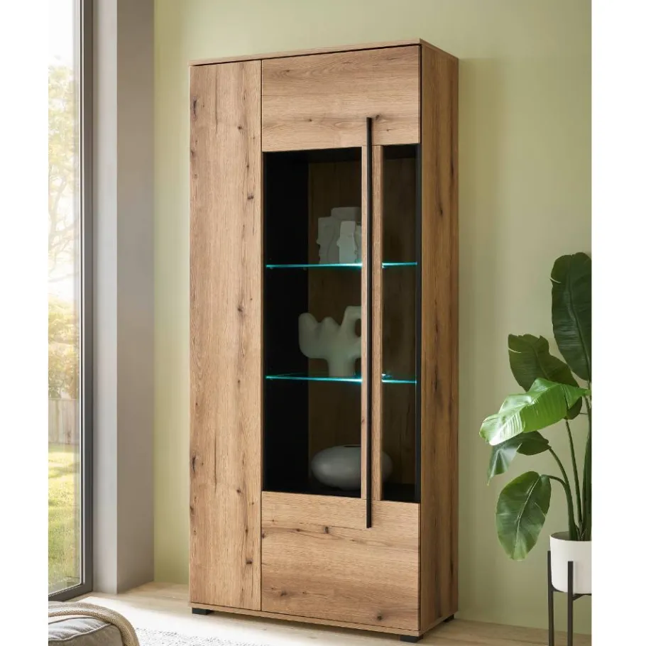 Best TV Anbauwand in Eiche - Brocus (vierteilig) Wohnwände