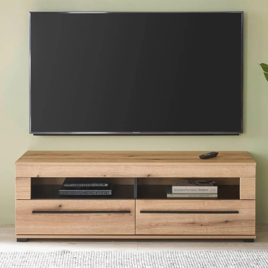 Best TV Anbauwand in Eiche - Brocus (vierteilig) Wohnwände