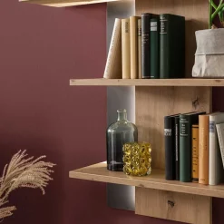 Sale TV Anbauwand in Eicheoptik - Nikdus (vierteilig) Wohnwände