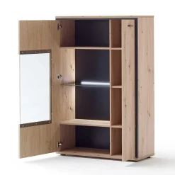 Sale TV Anbauwand in Eicheoptik - Nikdus (vierteilig) Wohnwände