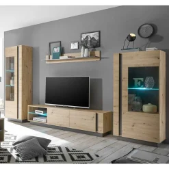 Clearance TV Anbauwand Kombi Set - Lairian (vierteilig) Wohnwände