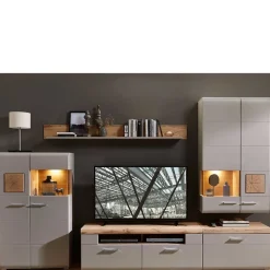 Sale TV Anbauwand Möbel mit LED Licht - Fraguca (fünfteilig) Wohnwände