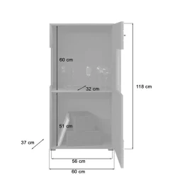 Clearance TV Anbauwand Möbel-Kombi modern - Scarlett (dreiteilig) Wohnwände