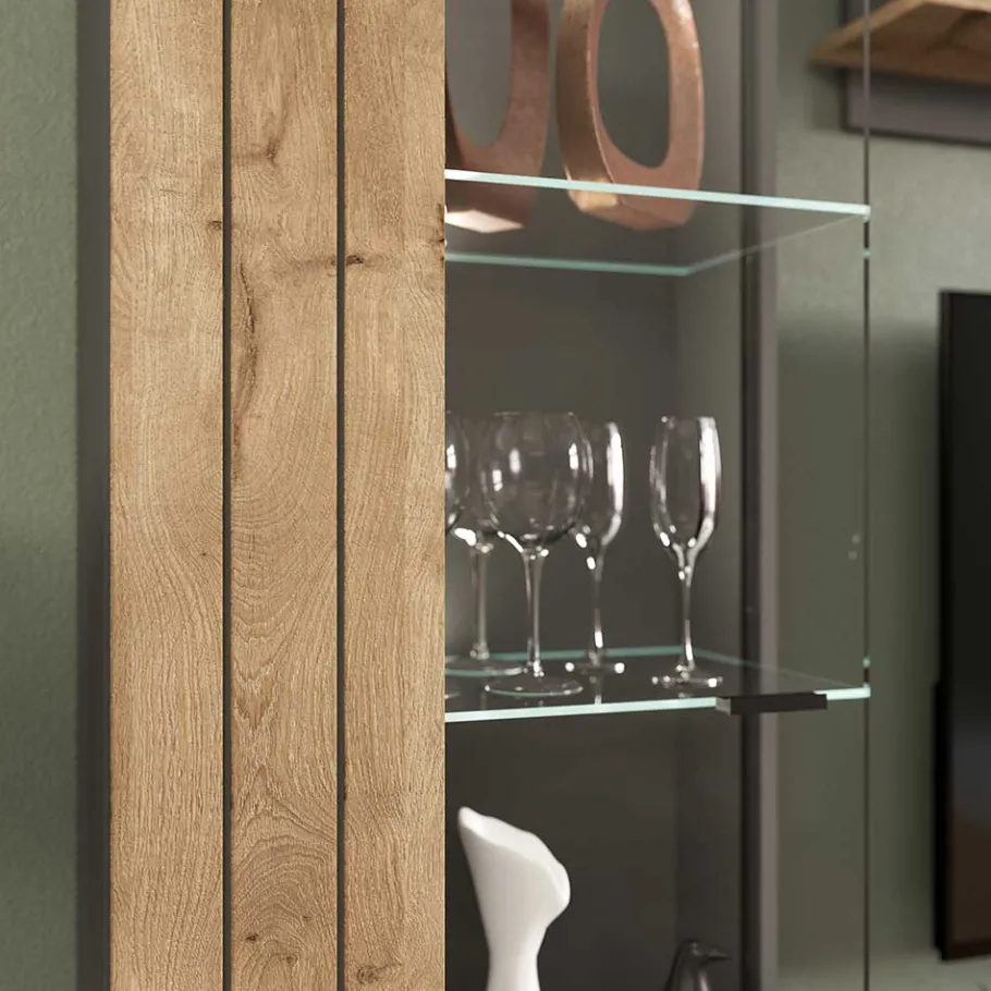 Clearance TV Anbauwand Möbel-Kombi modern - Scarlett (dreiteilig) Wohnwände