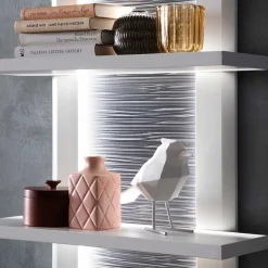 Outlet TV Anbauwand Set in Weiß - Hazime (dreiteilig) Wohnwände