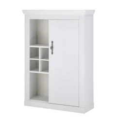 Hot TV Anbauwand Set in weißer Holzoptik Pinie - Liancos (vierteilig) Wohnwände