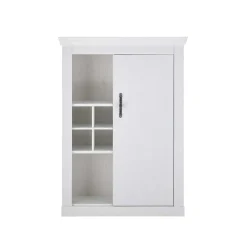 Hot TV Anbauwand Set in weißer Holzoptik Pinie - Liancos (vierteilig) Wohnwände