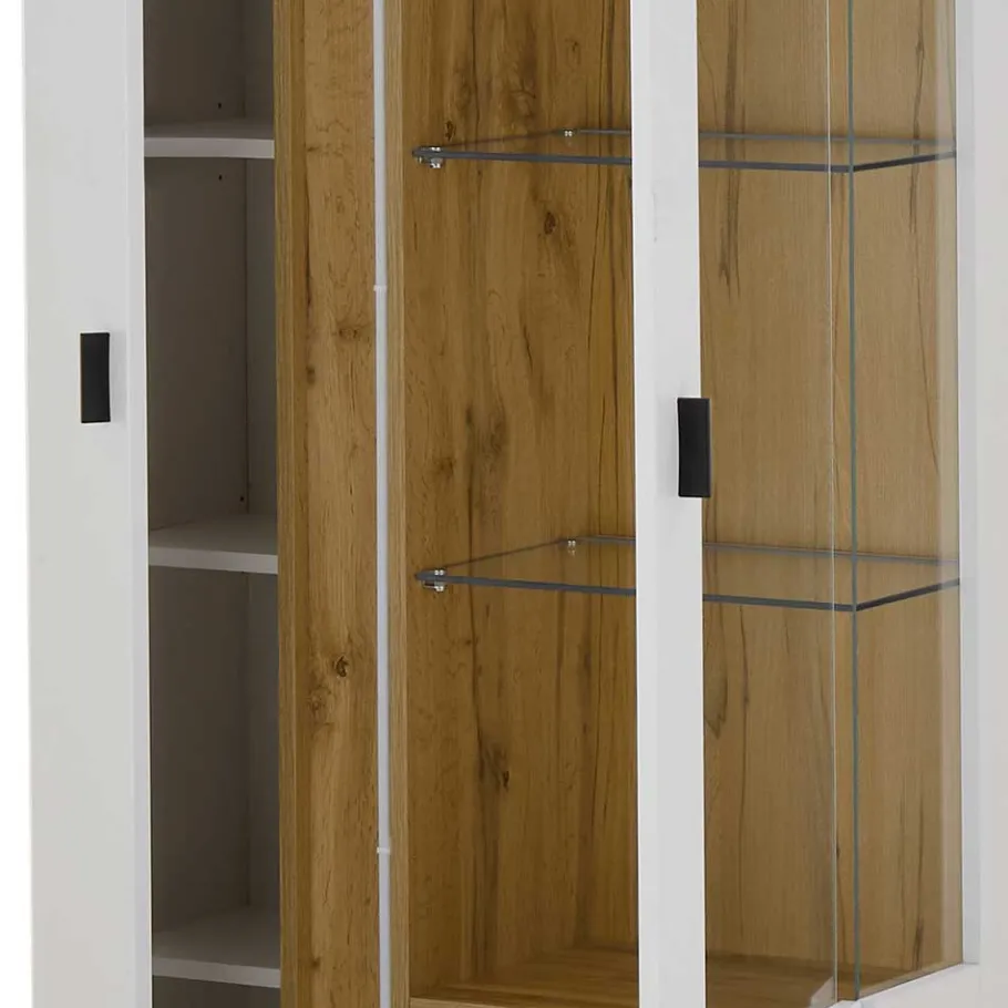 Discount TV Board & Vitrinenschrank & Hängeboard Set - Racelyn (dreiteilig) Wohnwände