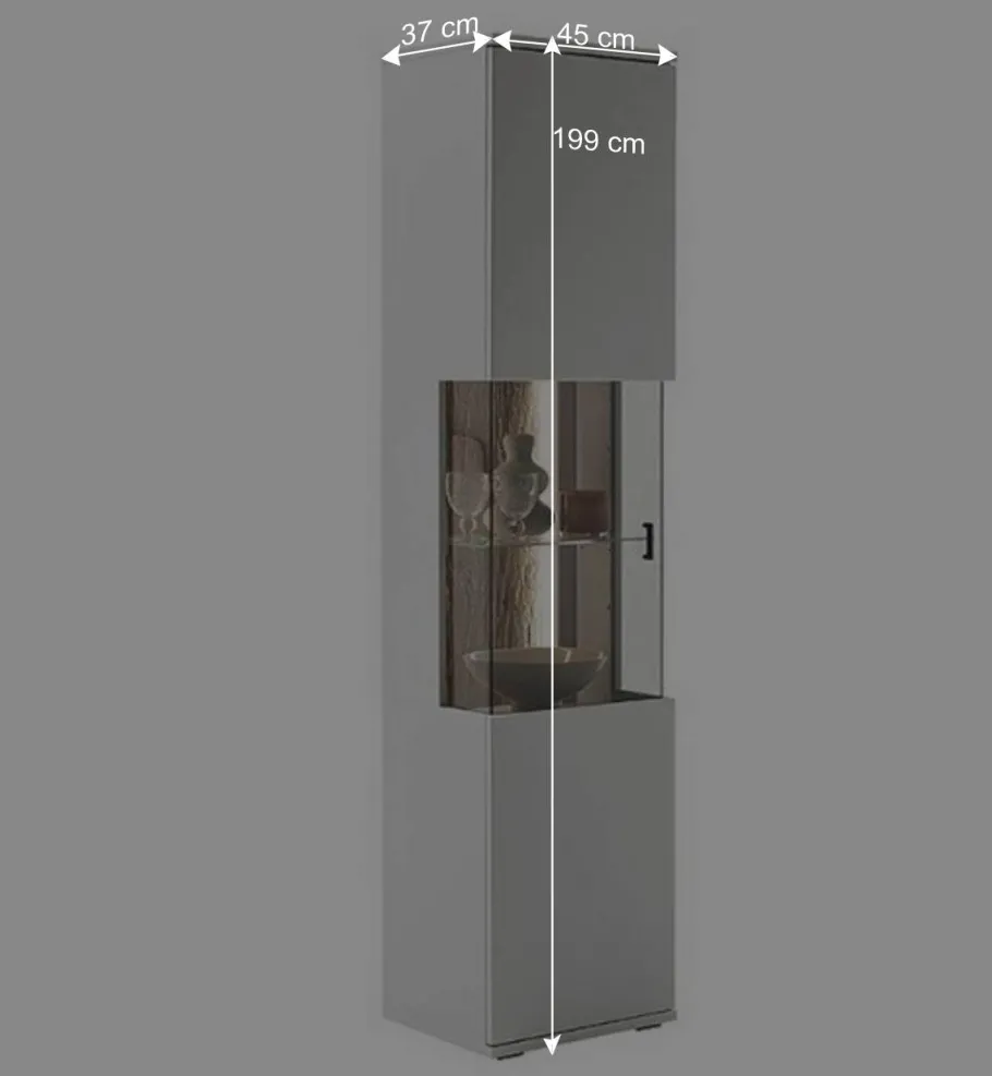 Hot TV Lowboard & Vitrine & Wandboard Set - Apulco (dreiteilig) Wohnwände