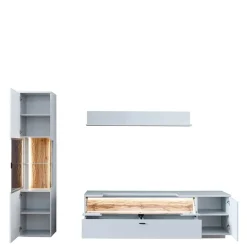 Hot TV Lowboard & Vitrine & Wandboard Set - Apulco (dreiteilig) Wohnwände