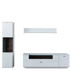 Hot TV Lowboard & Vitrine & Wandboard Set - Apulco (dreiteilig) Wohnwände