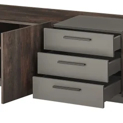 Best TV Lowboard und Wandregal Set - Mundo (zweiteilig) Wohnwände