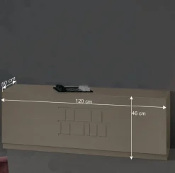 New TV Möbel Kombi in Esche hell - Odillava (dreiteilig) Wohnwände