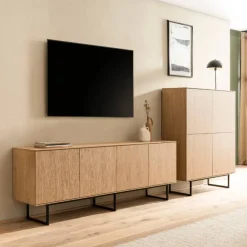 New TV Sideboard und Highboard Set - Jaskin (zweiteilig) Wohnwände