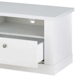 Online TV Wohnwand in weißer Holzoptik Pinie - Liancos (vierteilig) Wohnwände