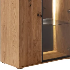 Sale TV Wohnwand in Wildeiche teilmassiv - Drinidad (dreiteilig) Wohnwände