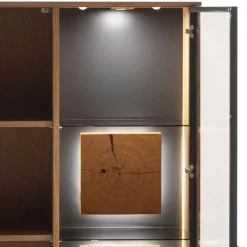 Sale TV Wohnwand in Wildeiche teilmassiv - Drinidad (dreiteilig) Wohnwände