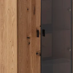 Sale TV Wohnwand in Wildeiche teilmassiv - Drinidad (dreiteilig) Wohnwände