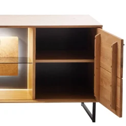 Sale TV Wohnwand in Wildeiche teilmassiv - Drinidad (dreiteilig) Wohnwände