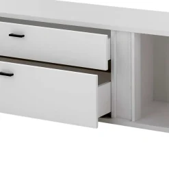 Outlet TV Wohnwand Kombi mit Licht - Tirol (dreiteilig) Wohnwände