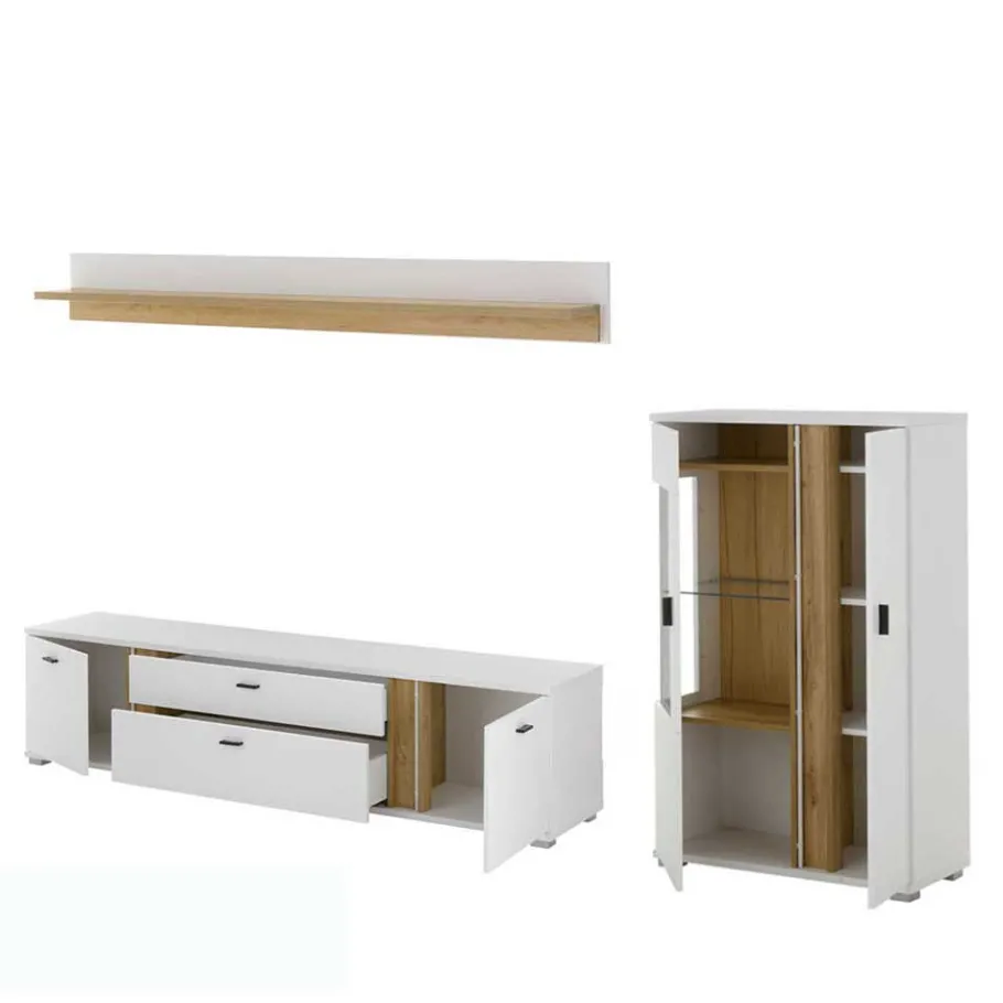 Best TV Wohnwand Möbel Kombi - Racelyn (dreiteilig) Wohnwände
