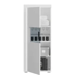 Clearance TV Wohnwand Möbel mit LED Set - Gomata (vierteilig) Wohnwände