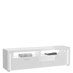 Clearance TV Wohnwand Möbel mit LED Set - Gomata (vierteilig) Wohnwände