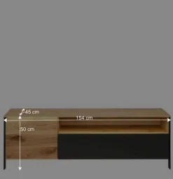 Outlet TV Wohnwand Möbelset 194 cm breit - Viligrana (dreiteilig) Wohnwände