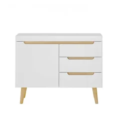 Outlet TV Wohnwand Möbelset im Skandi Style - Ginko (vierteilig) Wohnwände