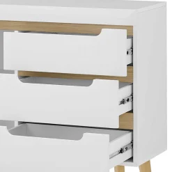 Outlet TV Wohnwand Möbelset im Skandi Style - Ginko (vierteilig) Wohnwände