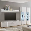 Outlet TV Wohnwandmöbel in Weiß Set - Tirol (vierteilig) Wohnwände