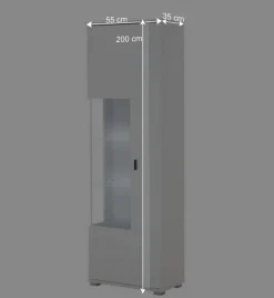 Outlet TV Wohnwandmöbel in Weiß Set - Tirol (vierteilig) Wohnwände