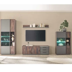 New TV Wohwand Kombination modern - Mundo (vierteilig) Wohnwände