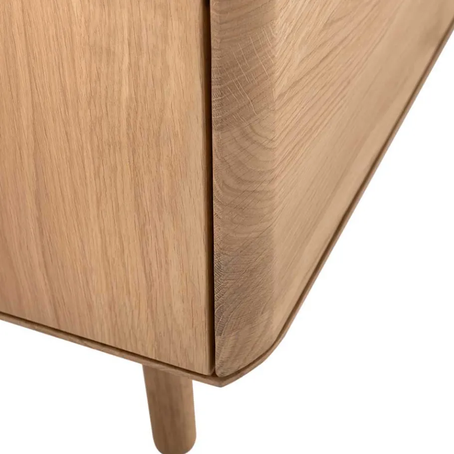 Unterschrank für Fernseher aus Eiche Bianco - Bakaras Tv & Hifi-Möbel|Lowboards