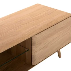 Unterschrank für Fernseher aus Eiche Bianco - Bakaras Tv & Hifi-Möbel|Lowboards