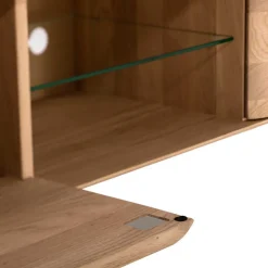 Unterschrank für Fernseher aus Eiche Bianco - Bakaras Tv & Hifi-Möbel|Lowboards